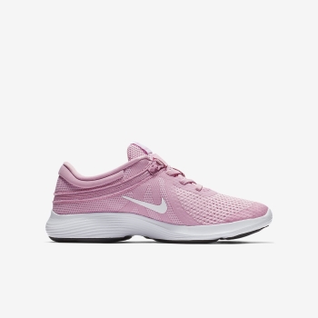 Nike Revolution 4 FlyEase 4E - Løbesko - Pink/Hvide | DK-51581